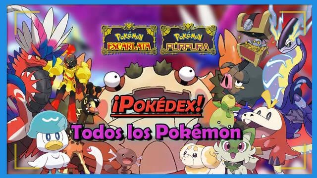 Pokemon Escarlata y Púrpura- Todos los Pokémon de la Pokedex