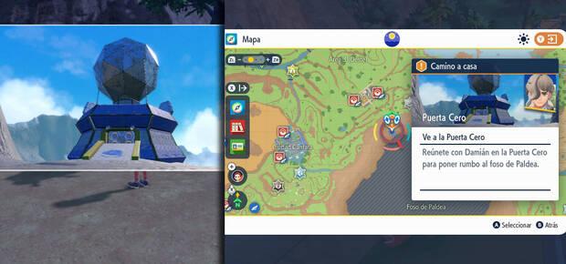 El camino a casa - Pasos de la misión en el Área Cero Pokémon Escarlata y Violeta