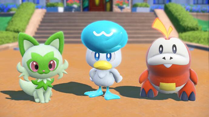 iniciales Pokémon Escarlata y Púrpura